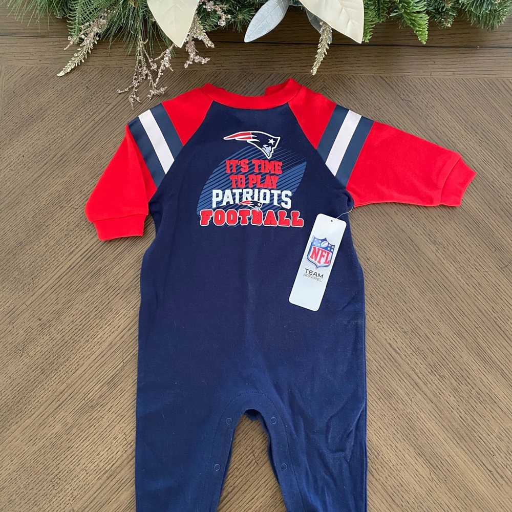 NFL Patriots onesie